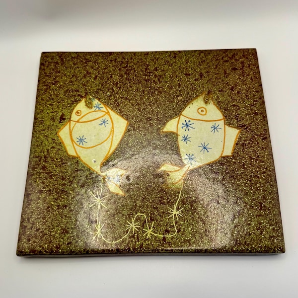 Mid Century Modern Terracotta Wall Art