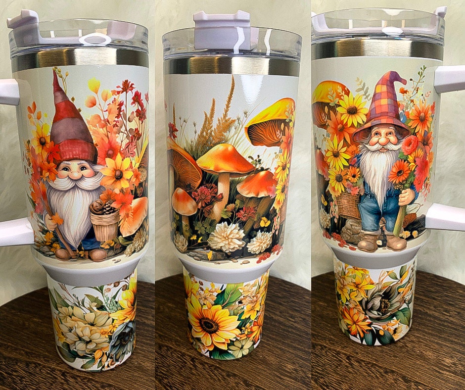 Christmas Gnomes 40oz Tumbler, Merry Christmas Gnome Tumbler, Christmas  Family Trip Tumbler, Cute Gnome Tumbler With Lid N Straw 