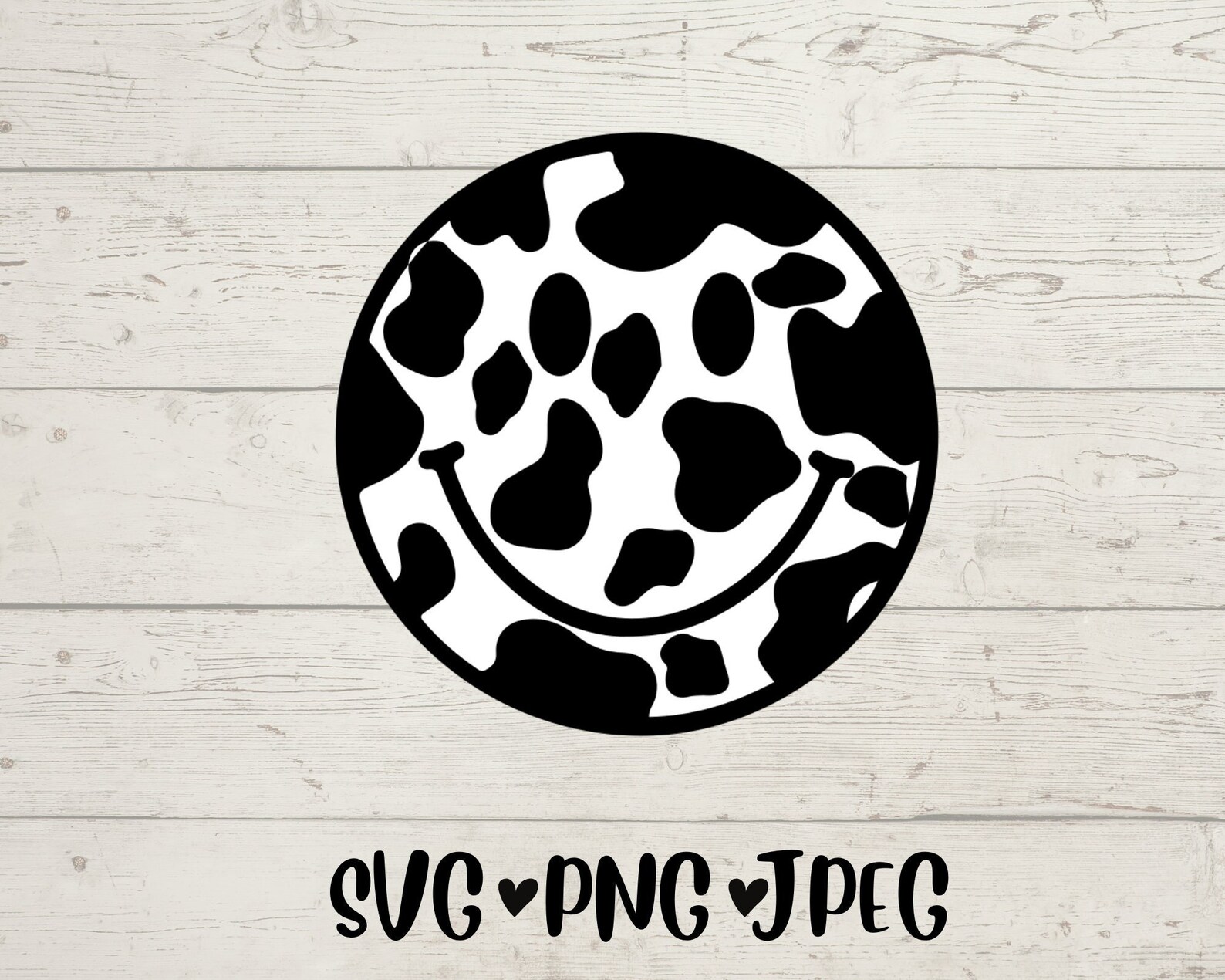 Cow Print Smiley Face Svg Smiley Faces Svg Happy Face Svg Etsy Denmark