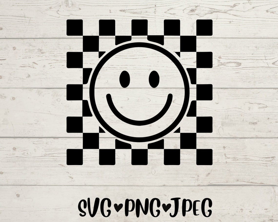 Buy Checkered Smiley Face Svg Bundle Smiley Faces Svg Online in India