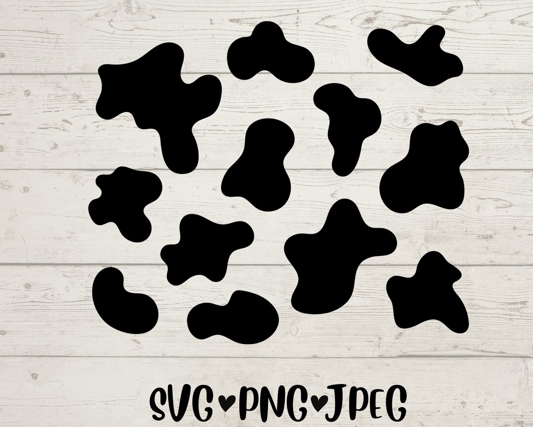 Cow Print Svg and Png Cow Print Clip Art Cow Print Wrap Animal Print