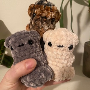 Crochet Chonky Bear | Crochet Mini Bear Plushie | Teddy- Bear Plushie | Crochet Bear Plushie | Handmade Plushie | Soft Plushie