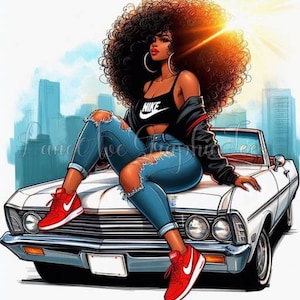 Black Girl Magic Melanin Black Woman PNG Fashion girl African American clipart PNG Planner Tshirt Tumbler Sublimation