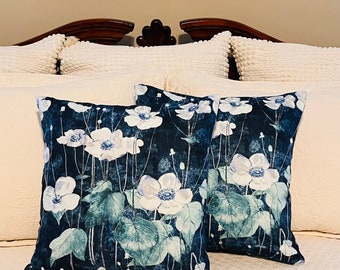 Decorative cotton canvas pillow cover