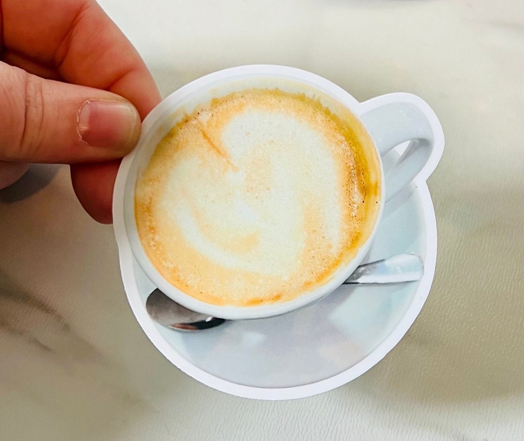 3” Cappuccino Die Cut Vinyl Sticker | Italy Collection | Coffee Lover ...