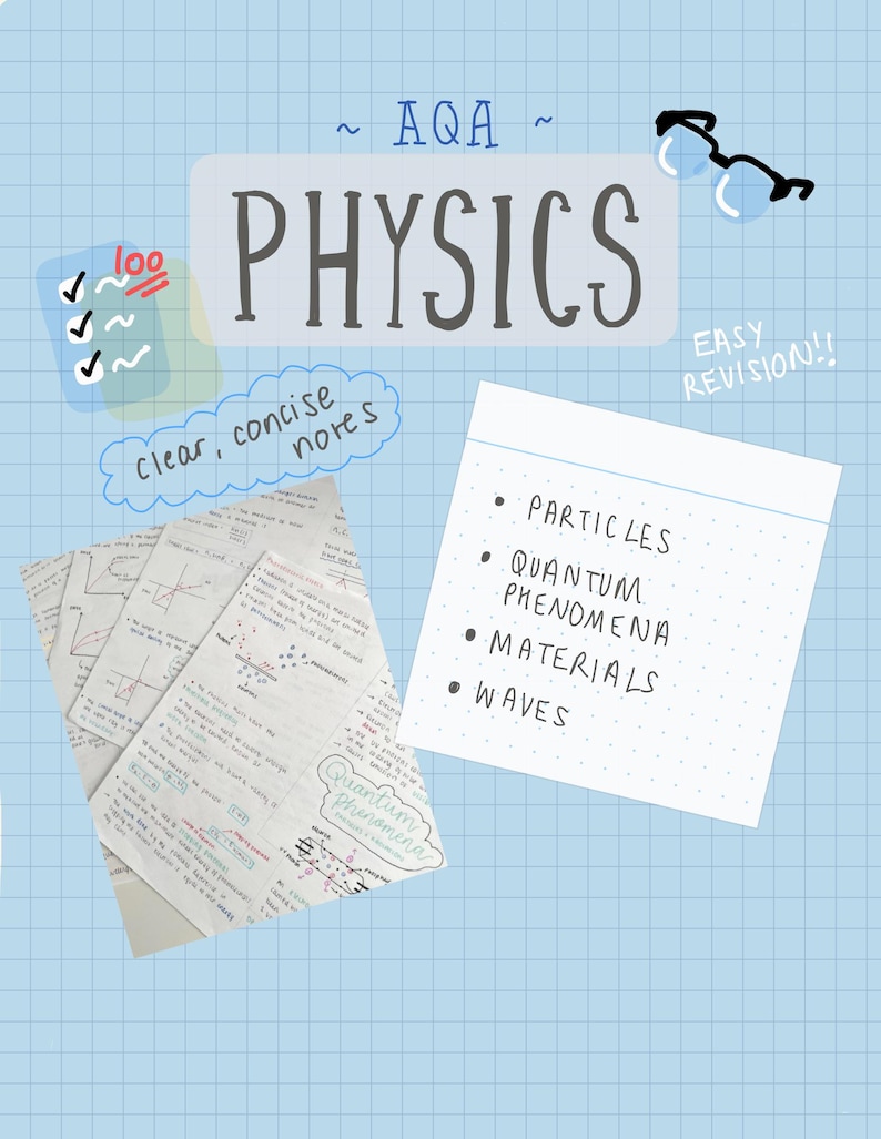A-LEVEL AQA Physics Digital Study Notes, Flashcards & Revision - Etsy ...