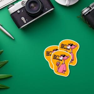 Pack of 3 Custom Art Stickers | Aesthetic Vinyl Stickers | Waterproof & Laminated | Cute Retro Cartoon Decals for Laptop,Journal,Hydro Flask