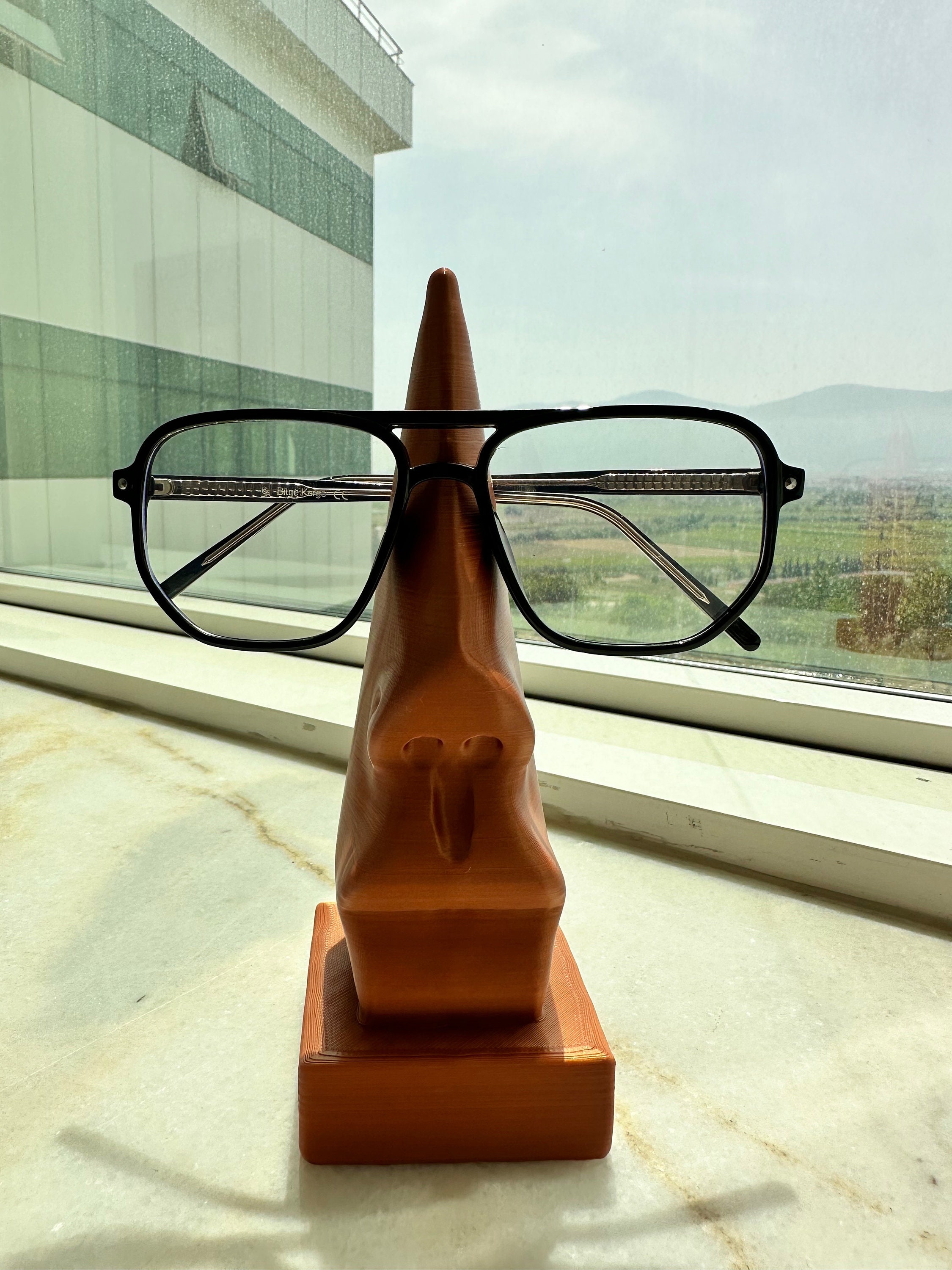 Glasses Holder Nose Style, Office Gift, Individualized 3D Printed