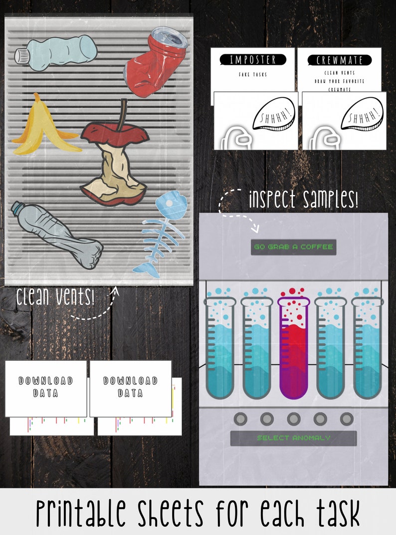 Among Us Real Life Party Game: Printable Family Activity (digital ...