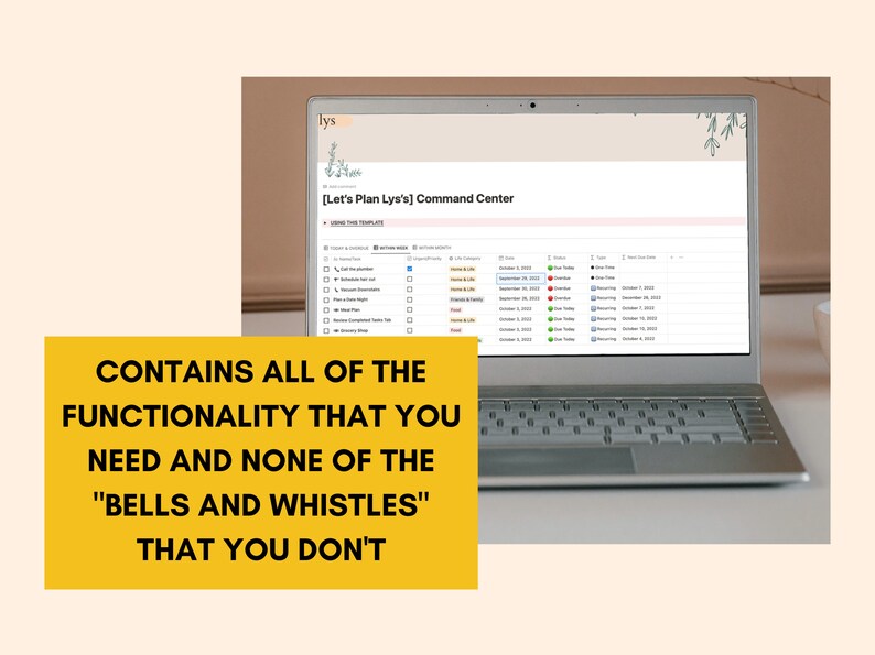 ADHD Digital Planner Notion Template, 2023 Life Planning Notion