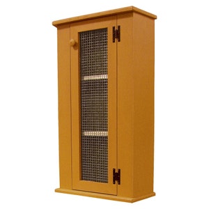 Solid Wood Jelly Hutch, Primitive Cupboard Hutch, Farmhouse Jelly Cabinet, Small Wood Cabinet, Kitchen Cabinet, Top Hutch, Bathroom Hutch