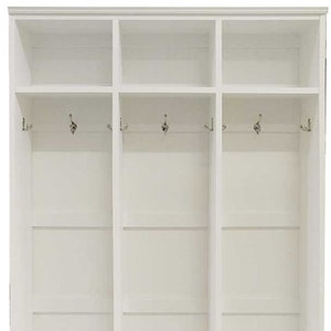 Solid Wood Locker Unit, Triple Locker System, Entryway Storage, Mudroom Storage, Hall Tree Lockers, Coat Rack, Shoe Rack,