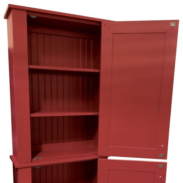 Solid Wood Free Standing Kitchen Pantry, Storage Unit, Kitchen Organization, Pantry, Kitchen Cupboard, Wood Hutch