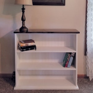 Three Shelf Bookcase, Solid Wood Bookcase, Hall Bookcase, Low Bookcase, Small Bookcase, Small Bookshelf, Book Case, Book Shelf