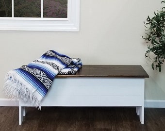 Solid Wood Storage Benches, Primitive Storage Benches, Country Style Storage Bench, 2' Storage Bench, 3' Storage Bench, 4' Storage Bench