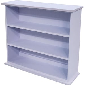 Children's Three Shelf Bookcase, Solid Wood Bookcase, Hall Bookcase, Kid's Bookcase Solid Lavender