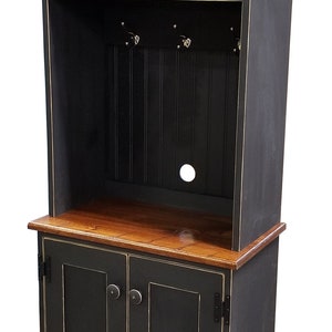 Coffee Bar, Coffee Bar Cabinet, Coffee Armoire, Coffee Cupboard, Beverage Station, Coffee Station, Kitchen Hutch, Pantry Cupboard Old Black