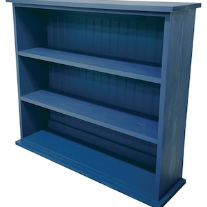 Children's Three Shelf Bookcase, Solid Wood Bookcase, Hall Bookcase, Kid's Bookcase Solid Royal