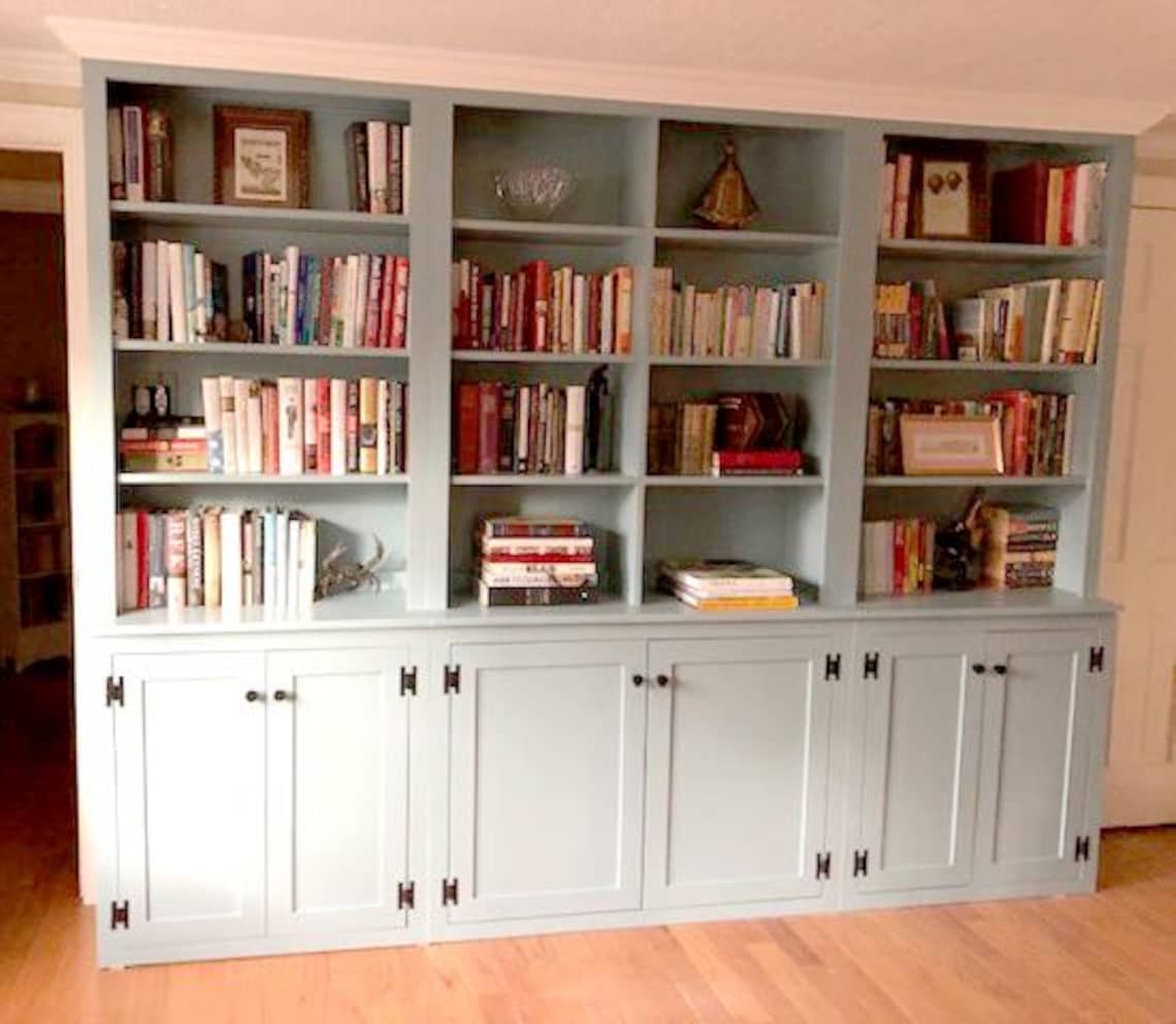 Library Built In Rack Custom Home Library, Home Entertainment System, Customize Your Size ...