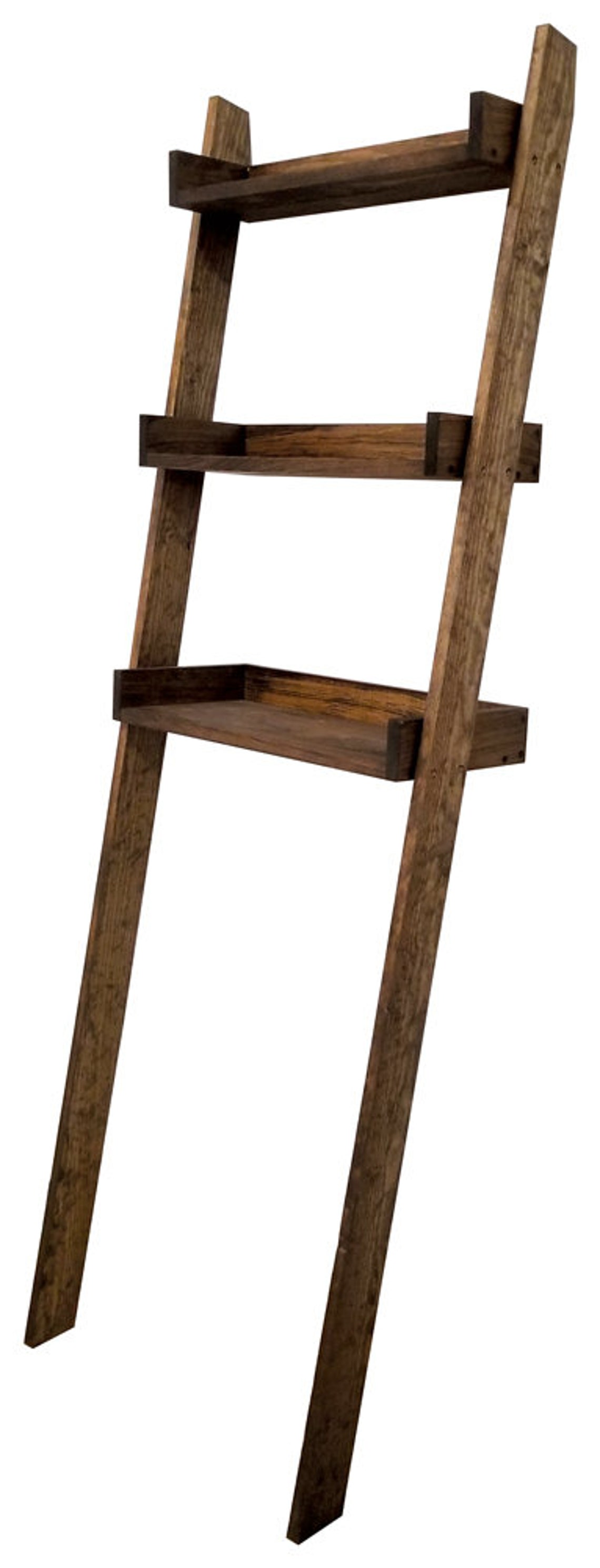 Over the Toilet Ladder Shelf Behind the Toilet Ladder Shelf Etsy