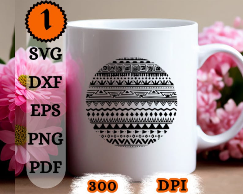 Boho Svg, Png, Jpg, Commercial Use, Boho Design Svg, Complex Boho ...