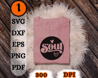 Groovy Soul SVG, Boho Hippie Cut File (Digital Download)