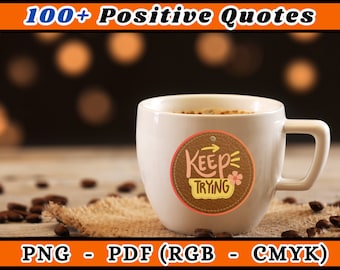Positive Quotes Digital Planner Stickers, Motivational PNG (Digital Download)