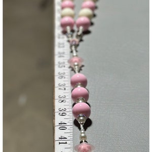 Wall Rosary Pink/ Cream image 7