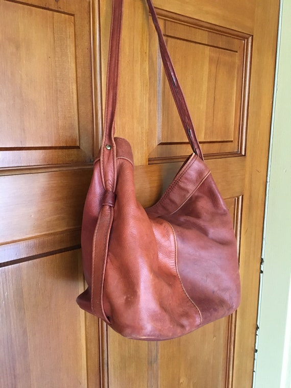 Vintage Boho Leather Handbag - image 1