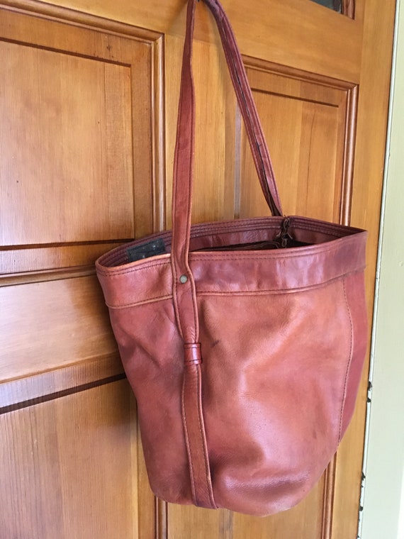 Vintage Boho Leather Handbag - image 3