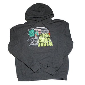 Aliens.Built.Earth Boom Box Abduction Champion Hoodies