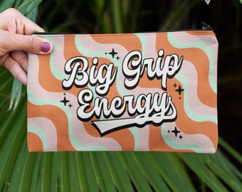 Big Grip Energy Pole Dance Grip Bag for Pole Dancer Cute Gift for Aerialist PoleDance Aerial Arts Gifts Dancing Wear Bag for Dancers Pouch