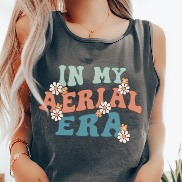 In My Aerial Era Retro Comfort Colors® Tank Top Pole Dance Fitness Athletic Tank Gift Ideas for Aerialist PoleDance Gifts Aerial Arts Wear