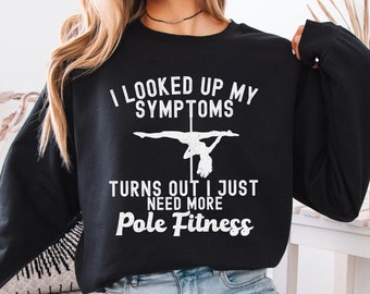 Pole Dance Fitness Unisex Crewneck Poledance Sweatshirt for Pole Dancer Distressed Vintage Aesthetic Pole Fitness Sweatshirts Pole Fit Gift