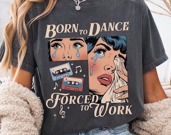 Retro Dance Comfort Colors® Shirt Vintage Graphic Tee Danceshirt Dance Shirte Gift For Her Ballet Core Gift for Dance Womens Trendy-Shirt