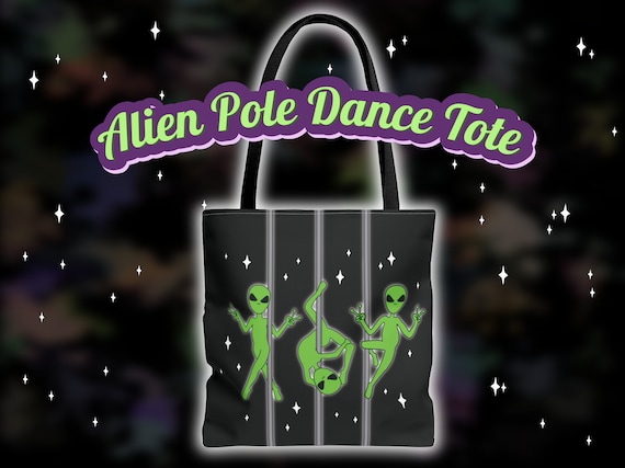 Borsa Tote In Tela Con Scritta 'In My Pole Dance Era' Per Amanti Della Pole Dance: 38x35 Cm, Spaiata E Originale