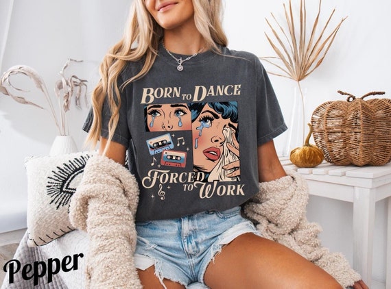 Retro Dance Comfort Colors® Shirt Vintage Graphic Tee Danceshirt Dance Shirte Gift For Her Ballet Core Gift for Dance Womens Trendy-Shirt