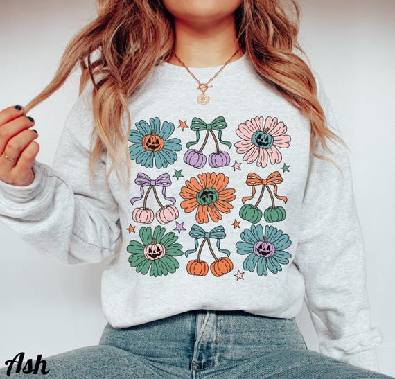 Felpa da ragazza per Halloween, pullover estetico Coquette