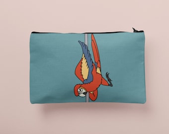 Parrot Pole Dance Grip Bag Gift for Pole Dancer Bird Pole Dance Wear Dancing Parrots Funny Gift for Pole Dance Fitness Lover