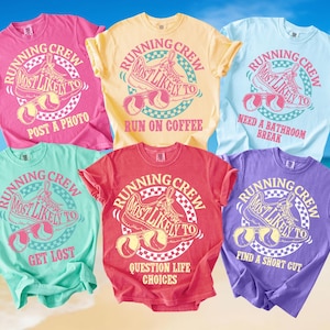 Most Likely To Custom Shirts Comfort Colors® Funny Running Group Tee Funny Personalized Tank Top 5K 10K Half Marathon Family Matching Shirt