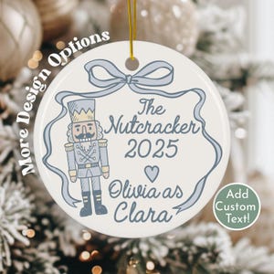 Nutcracker 2025 Custom Ornament Gift for Ballerina Personalized Name Christmas Ornament Gift Idea for Daughter Nutcracker Ballet Keepsake
