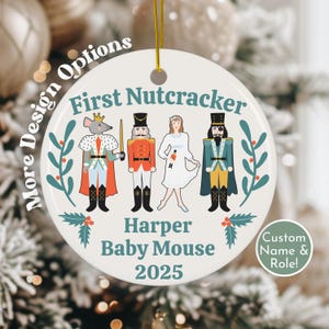 First Nutcracker Custom Ornament Gift for Ballerina Personalized Christmas Ornament Gift Idea for Daughter Nutcracker Ballet Keepsake