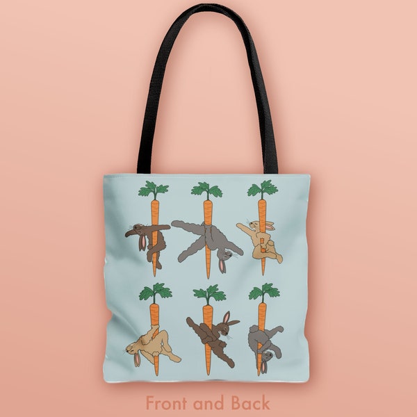 Tote Bag Pole Tanzen Hase Karotte Lustige Hase Tanz Tasche Geschenk für Pole Dancer Tanzen Kaninchen Geschenk für Kaninchen Liebhaber Pole Dance Wear