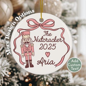 Nutcracker 2025 Custom Ornament Gift for Ballerina Personalized Name Christmas Ornament Gift Idea for Daughter Nutcracker Ballet Keepsake