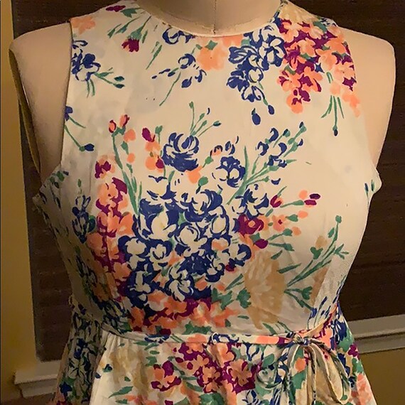 Vintage floral mini sundress - image 2