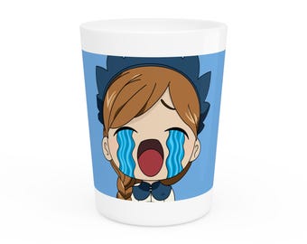 Huilende emote borrelglas