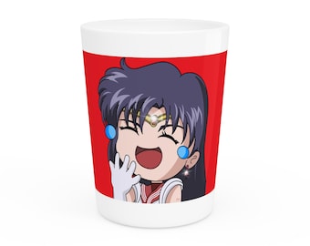 Vaso de chupito con emoticono de risa