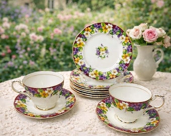 Vintage Paragon Spring Melody buyer's choice Teacups & saucers Set or Plate set