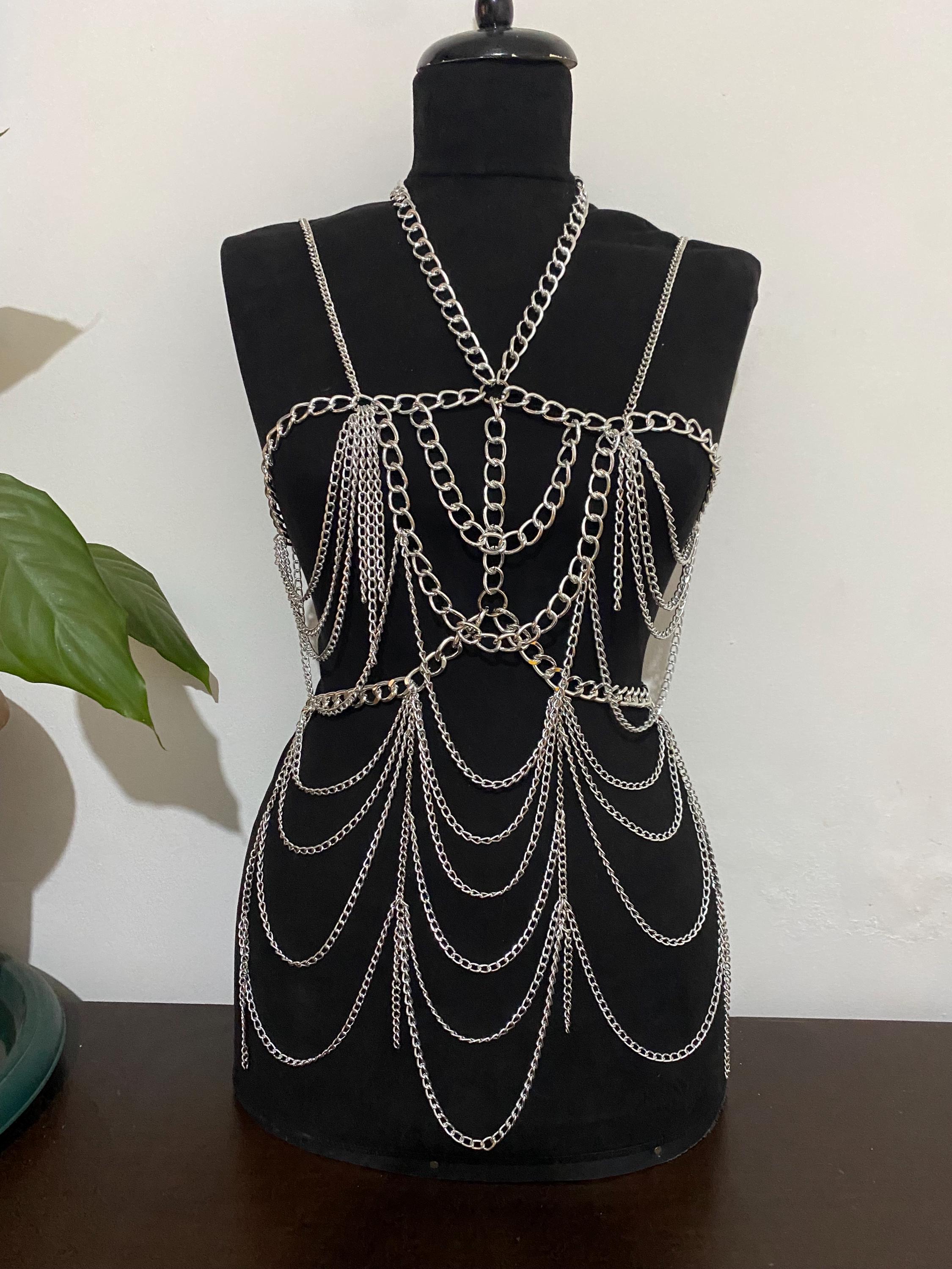 chain festival dress Chains for Days Pu Mini Dress