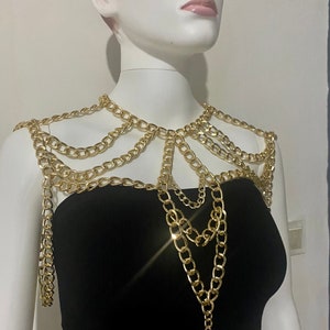 Body chain shoulder jewelry,shoulder drape chain,statement shoulder jewelry,bohemian shoulder chain,festival shoulder accessoeies,rave wear